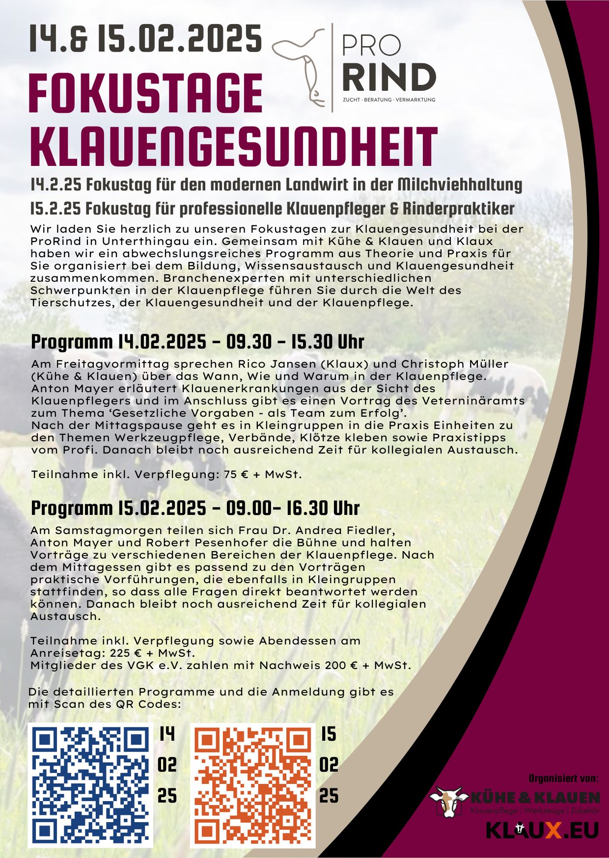 Klauengesundheit - Fokustag Landwirte 